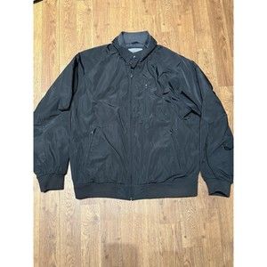 Johnston & Murphy Mens Black zip up Jacket Coat size XL